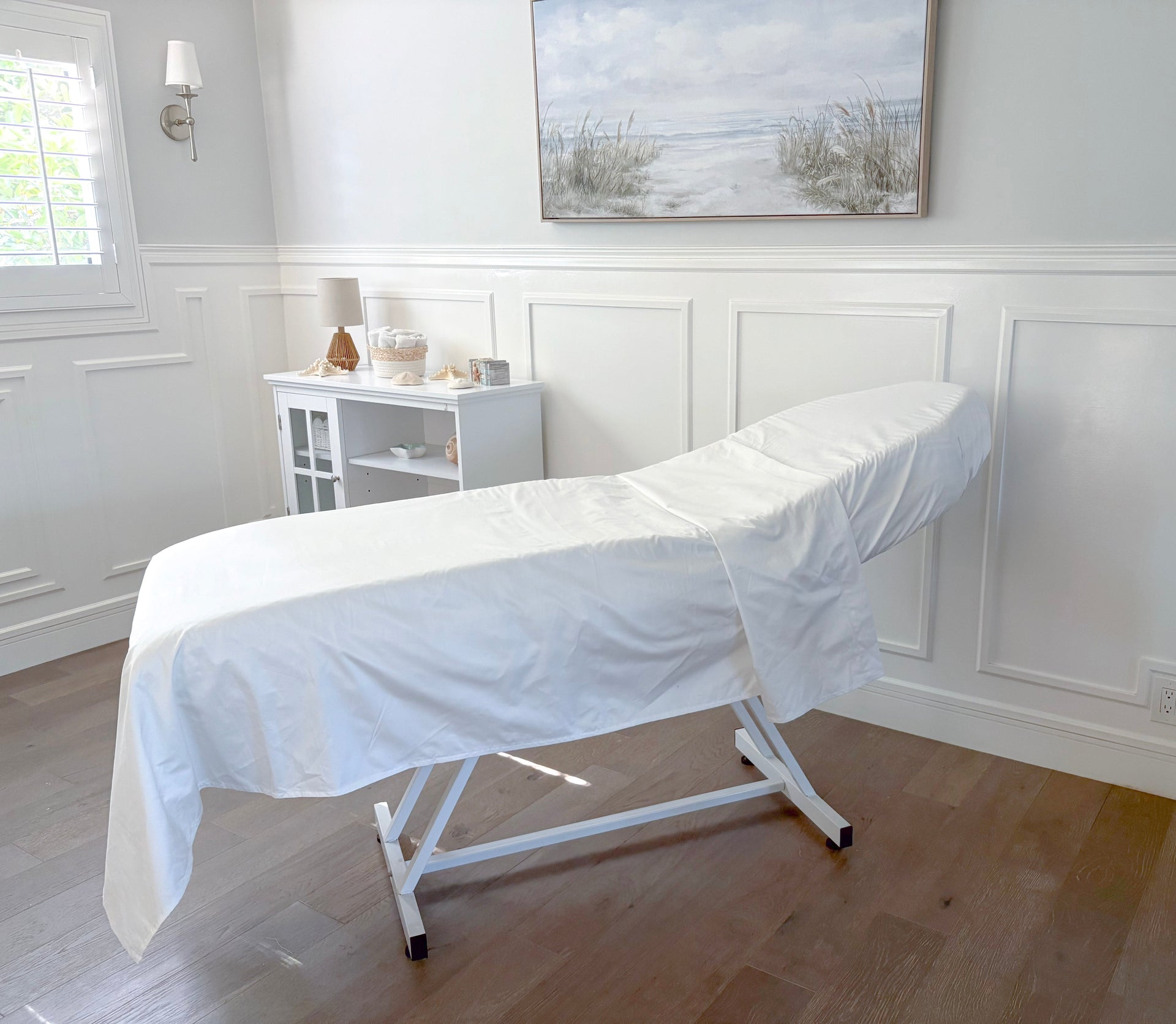 Organic Cotton Spa Bed/Treatment Table Sheet Set
